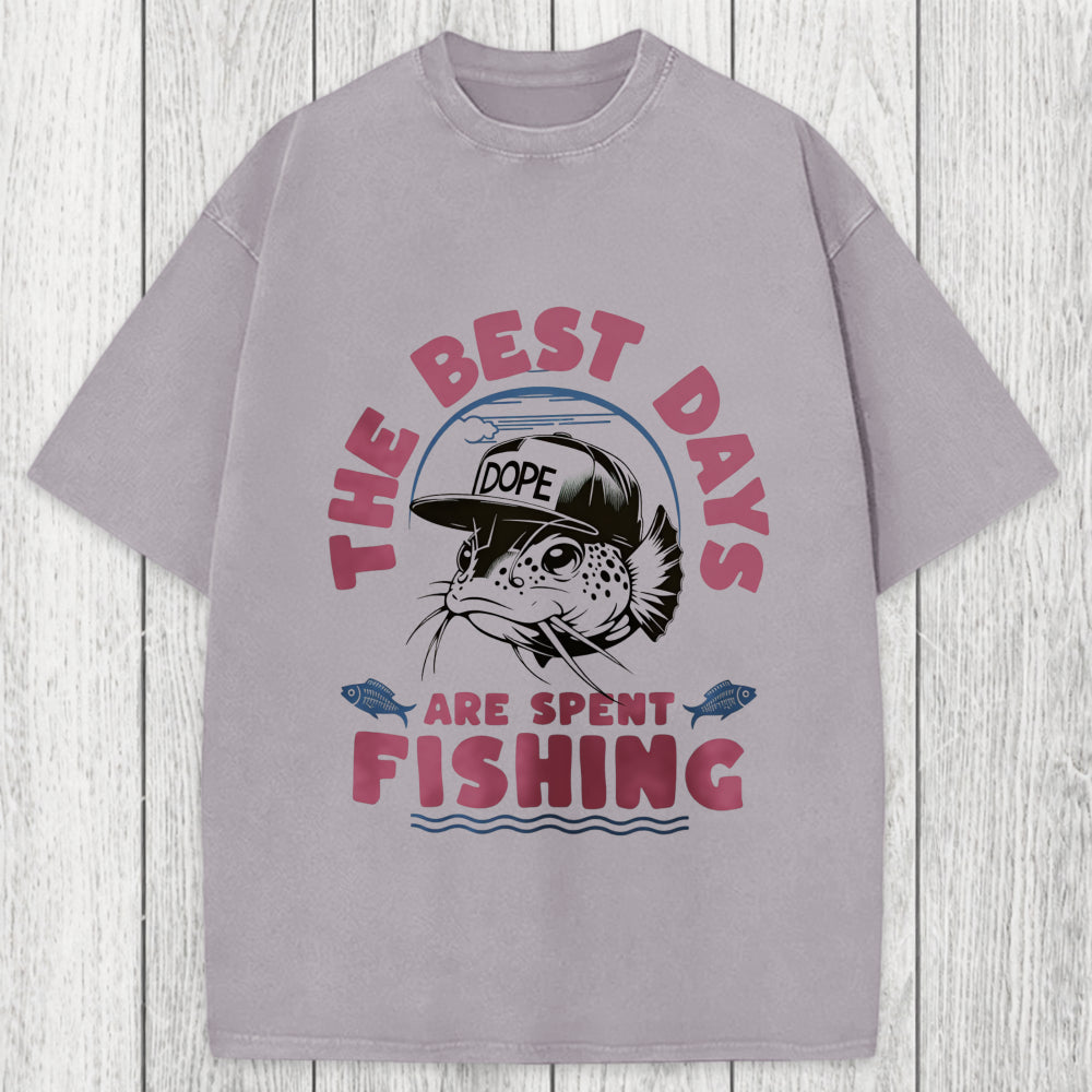 Tokyosol The Best Days Fishing Washed T-Shirt