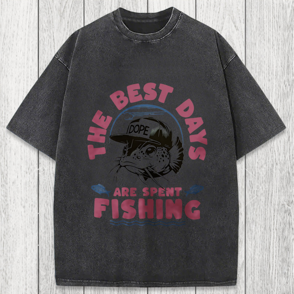 Tokyosol The Best Days Fishing Washed T-Shirt