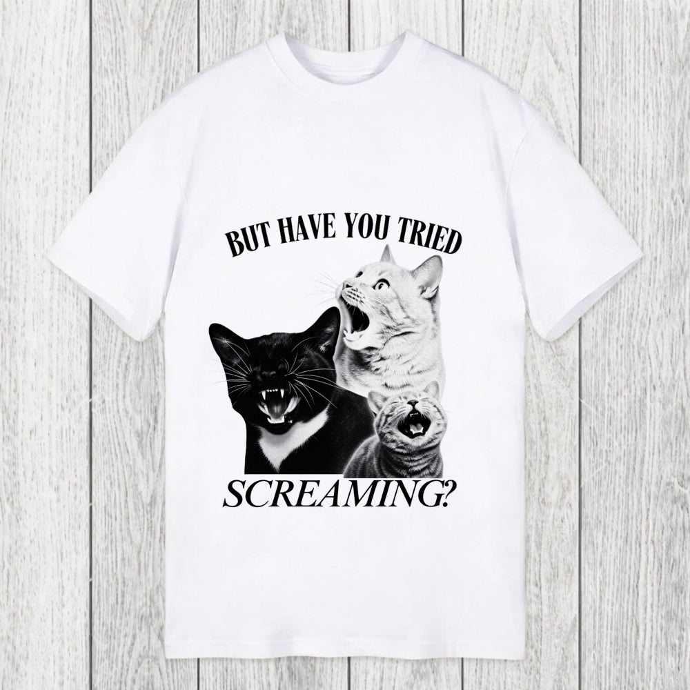 Tokyosol Funny Screaming Cat Classic T-Shirt