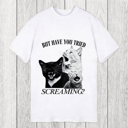 Tokyosol Funny Screaming Cat Classic T-Shirt