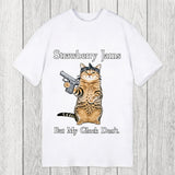 Tokyosol Strawberry Jams But My Glock Don't Funny Cat Classic T-Shirt
