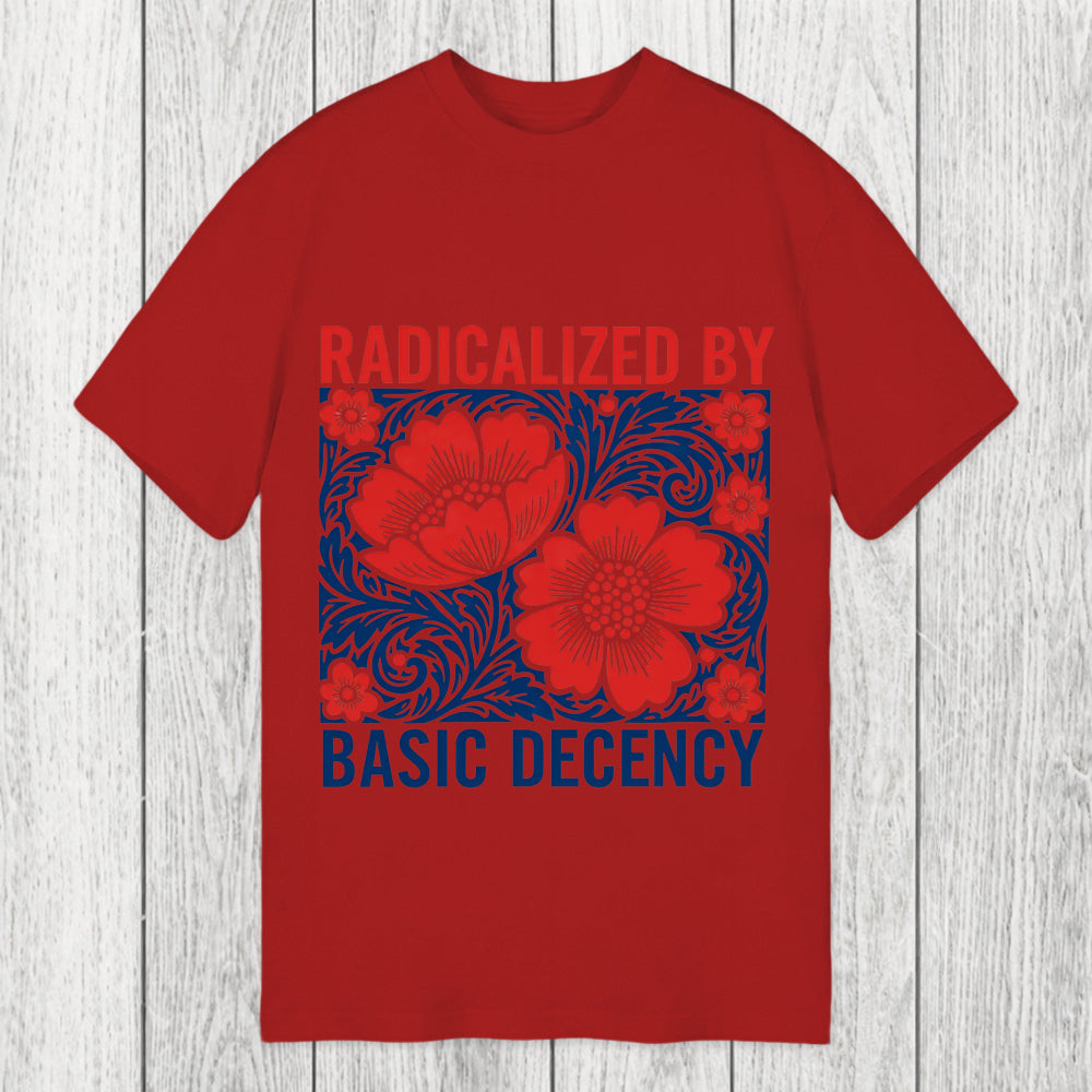 Tokyosol Radicalized By Basic Decency Flowers Classic T-Shirt