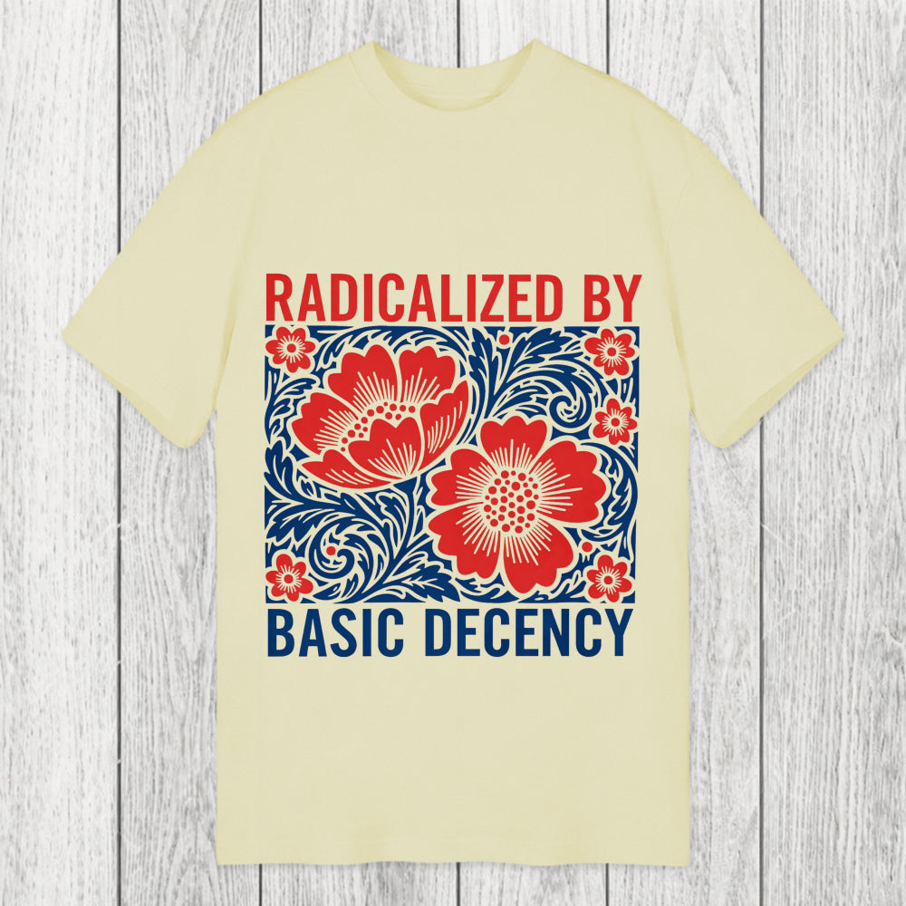 Tokyosol Radicalized By Basic Decency Flowers Classic T-Shirt