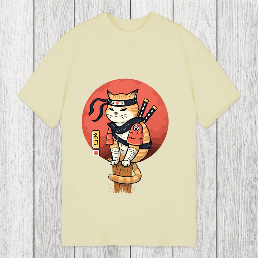 Tokyosol Bloodmoon Samurai Cat Classic T-Shirt
