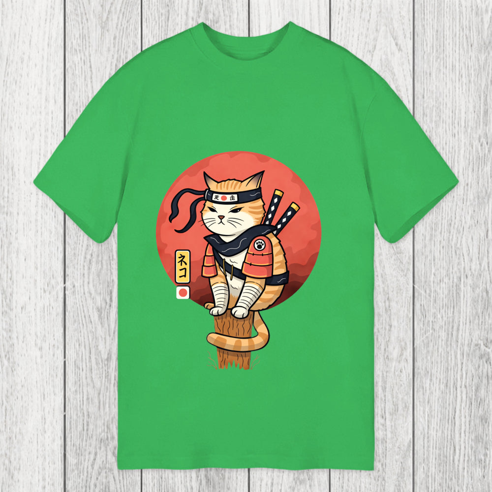 Tokyosol Bloodmoon Samurai Cat Classic T-Shirt