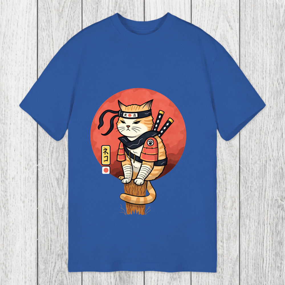 Tokyosol Bloodmoon Samurai Cat Classic T-Shirt