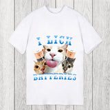 Tokyosol I Lick Batteries Funny Cat Meme Classic T-Shirt