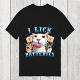 Tokyosol I Lick Batteries Funny Cat Meme Classic T-Shirt