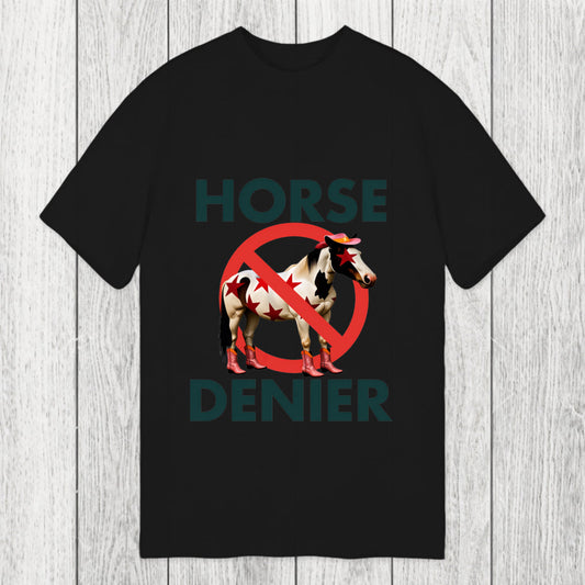 Tokyosol Funny Star-Spangled Cowboy Horse Denier Classic T-Shirt