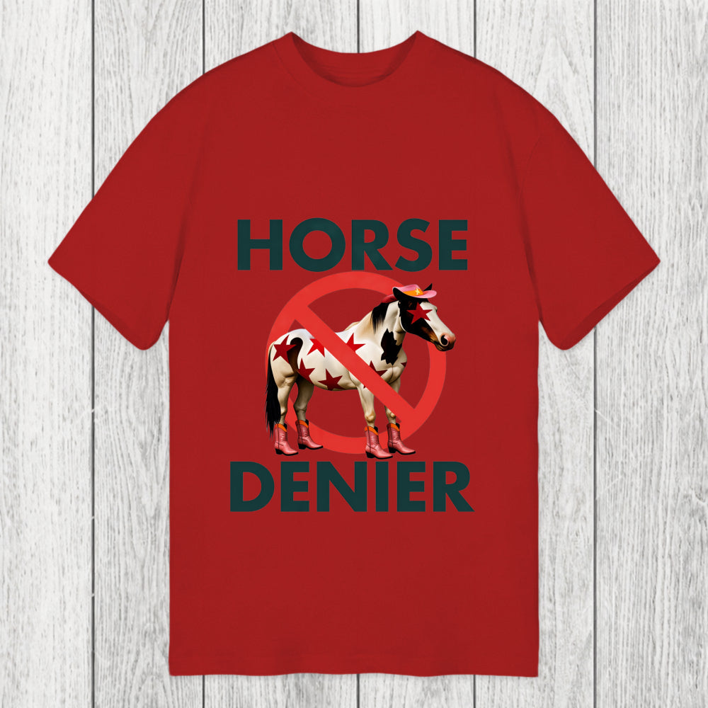 Tokyosol Funny Star-Spangled Cowboy Horse Denier Classic T-Shirt