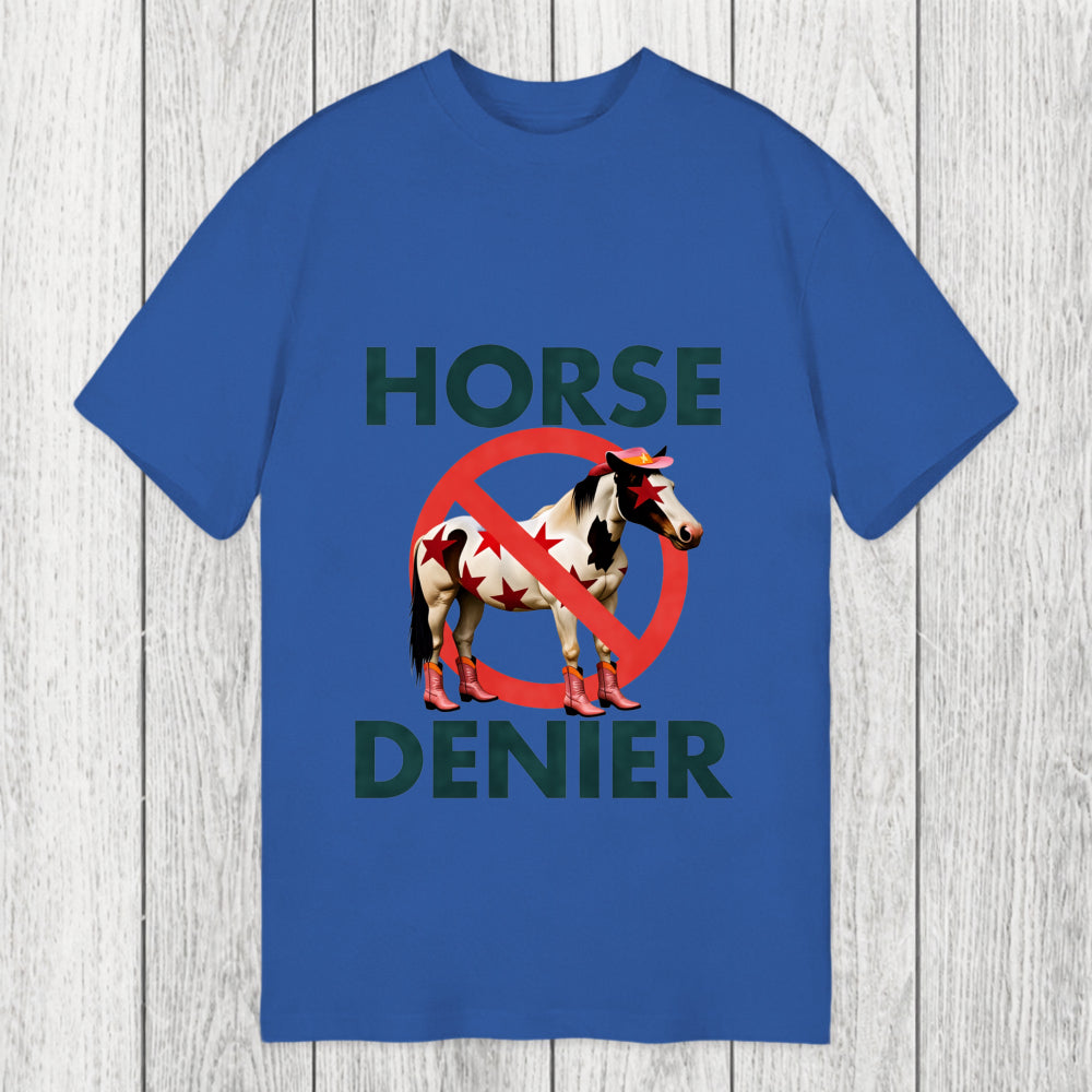 Tokyosol Funny Star-Spangled Cowboy Horse Denier Classic T-Shirt