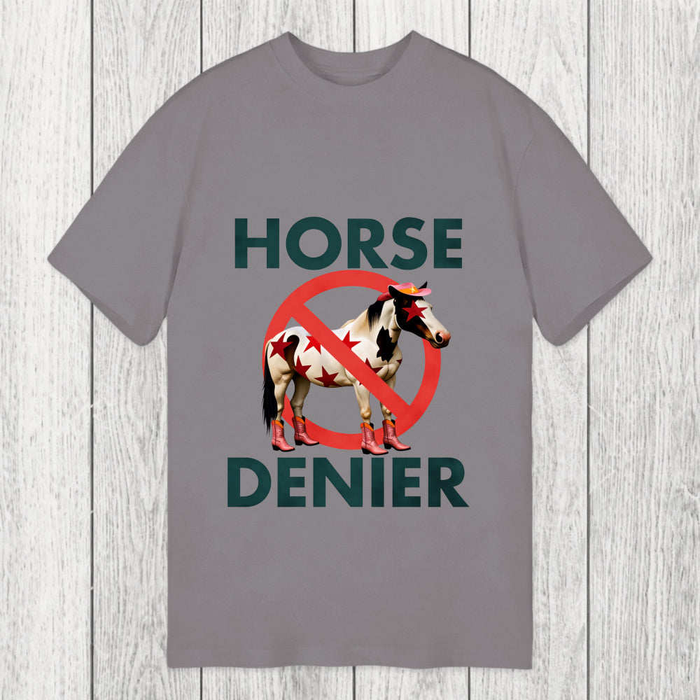 Tokyosol Funny Star-Spangled Cowboy Horse Denier Classic T-Shirt