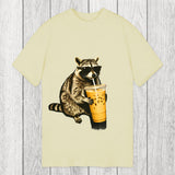 Tokyosol Racoon with a Ice Coffee Classic T-Shirt