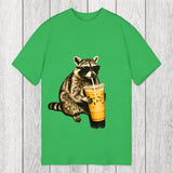 Tokyosol Racoon with a Ice Coffee Classic T-Shirt