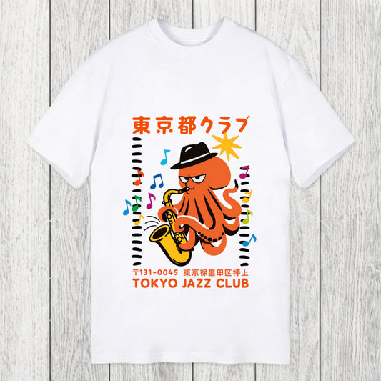 Tokyosol Japanese Octopus In Band Classic T-Shirt