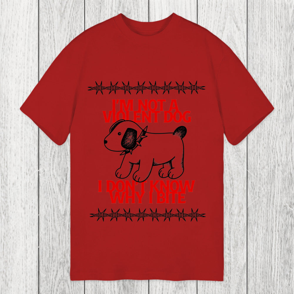 Tokyosol I'm Not A Violent Dog I Don't Know Why I Bite Classic T-Shirt