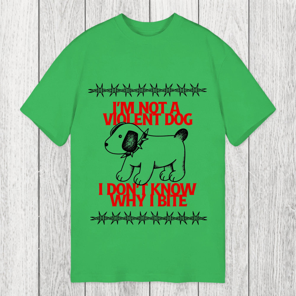Tokyosol I'm Not A Violent Dog I Don't Know Why I Bite Classic T-Shirt