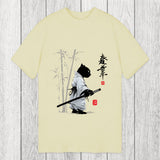 Tokyosol Samurai Cat Japanese Kanji Classic T-Shirt