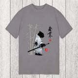 Tokyosol Samurai Cat Japanese Kanji Classic T-Shirt
