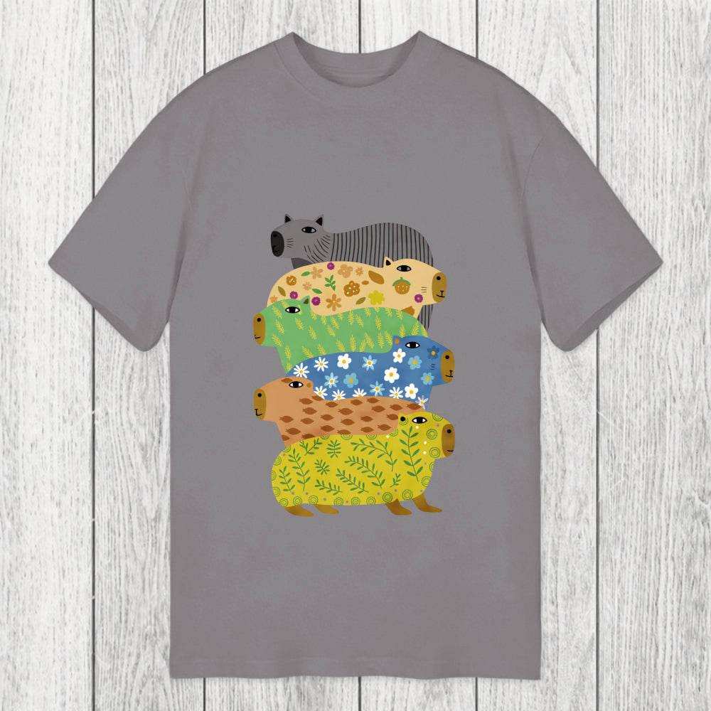 Tokyosol Colorful Capybaras Classic T-Shirt