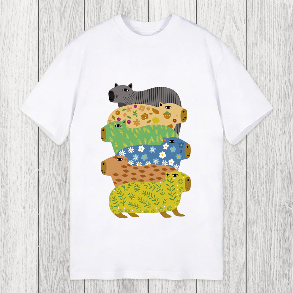 Tokyosol Colorful Capybaras Classic T-Shirt