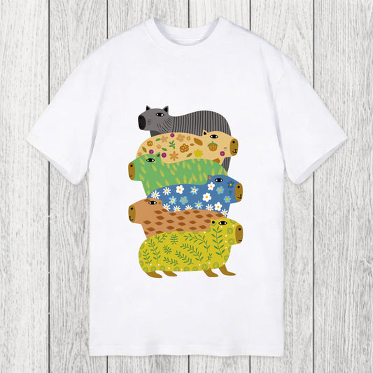 Tokyosol Colorful Capybaras Classic T-Shirt