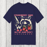 Tokyosol Strawberry Jams Funny Raccoon Classic T-Shirt