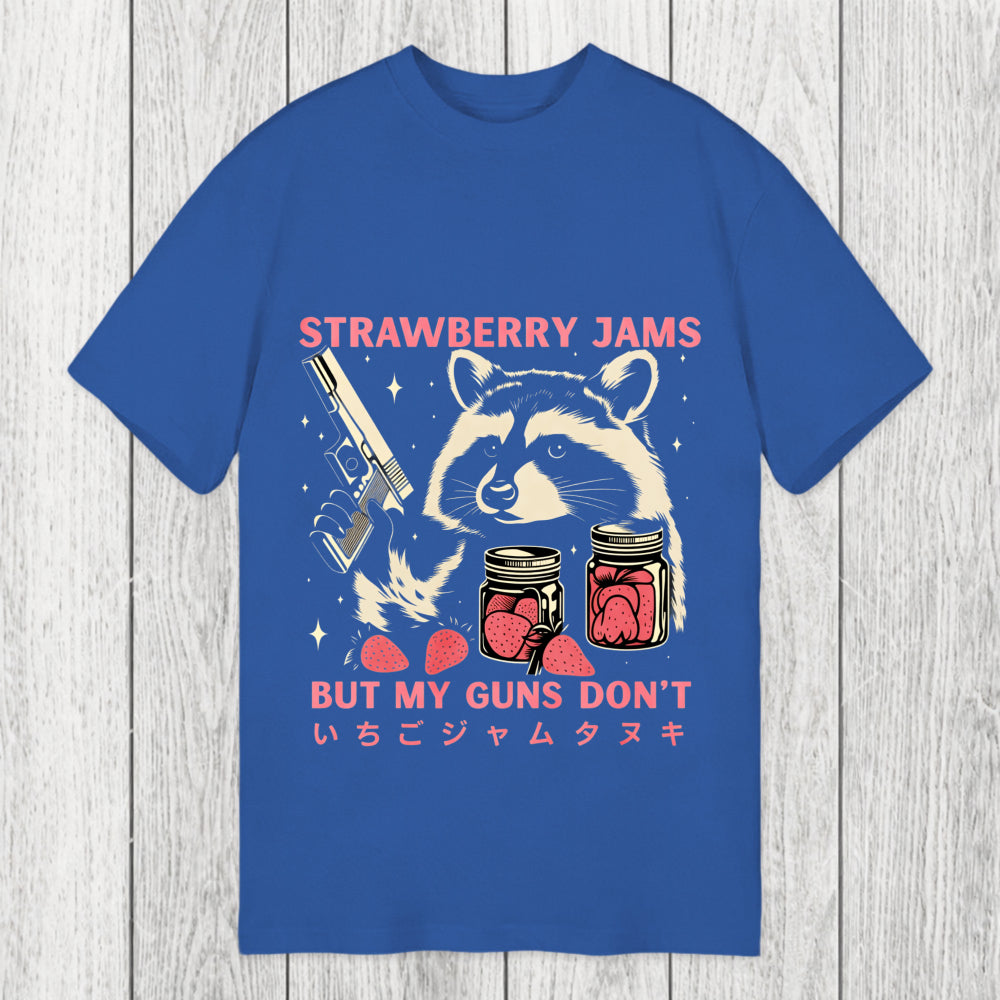 Tokyosol Strawberry Jams Funny Raccoon Classic T-Shirt