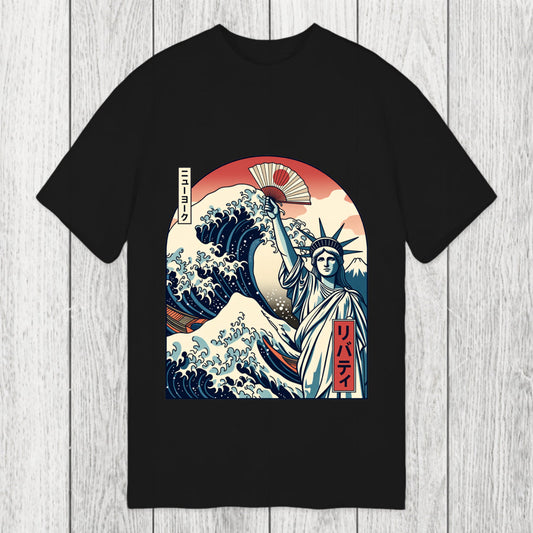 Tokyosol Ukiyo-e Statue Of Liberty Classic T-Shirt