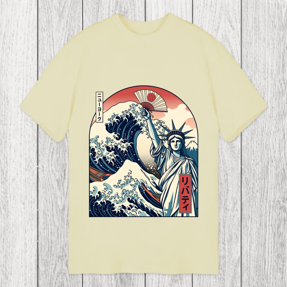 Tokyosol Ukiyo-e Statue Of Liberty Classic T-Shirt