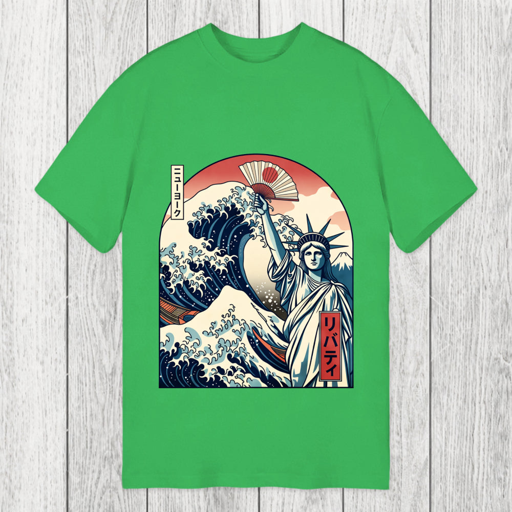 Tokyosol Ukiyo-e Statue Of Liberty Classic T-Shirt