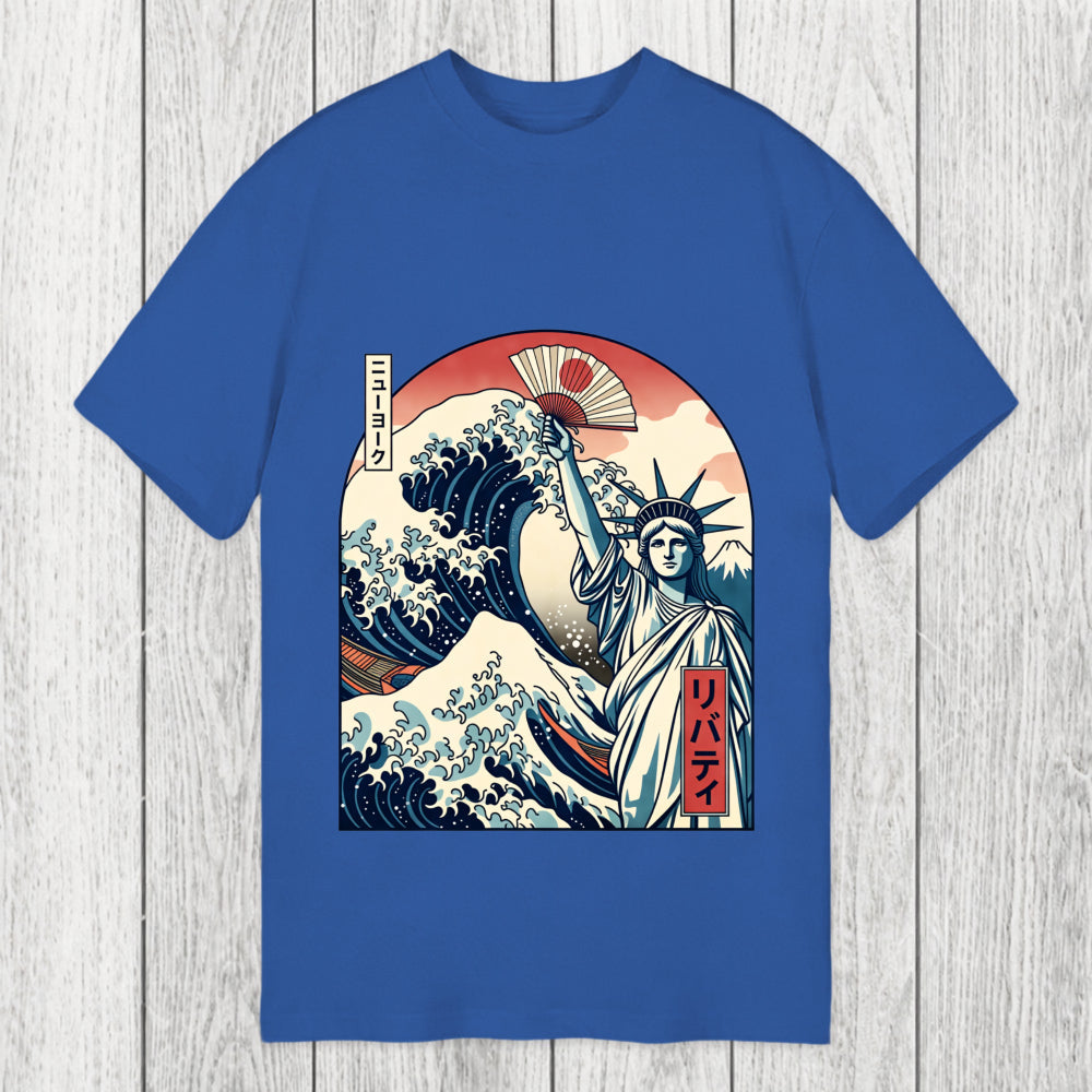 Tokyosol Ukiyo-e Statue Of Liberty Classic T-Shirt