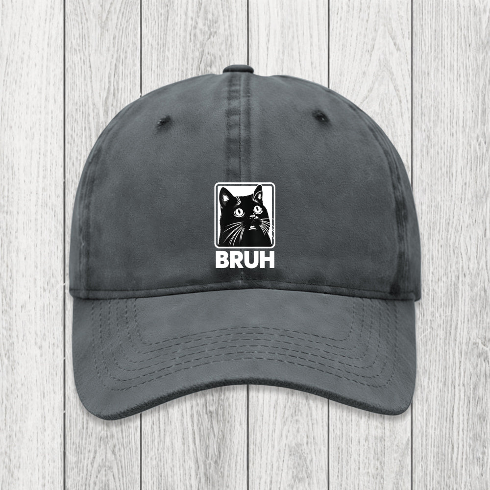 Tokyosol BRUH Cat Washed Cap