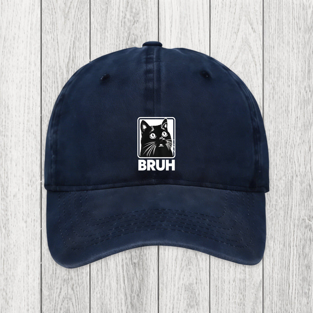 Tokyosol BRUH Cat Washed Cap