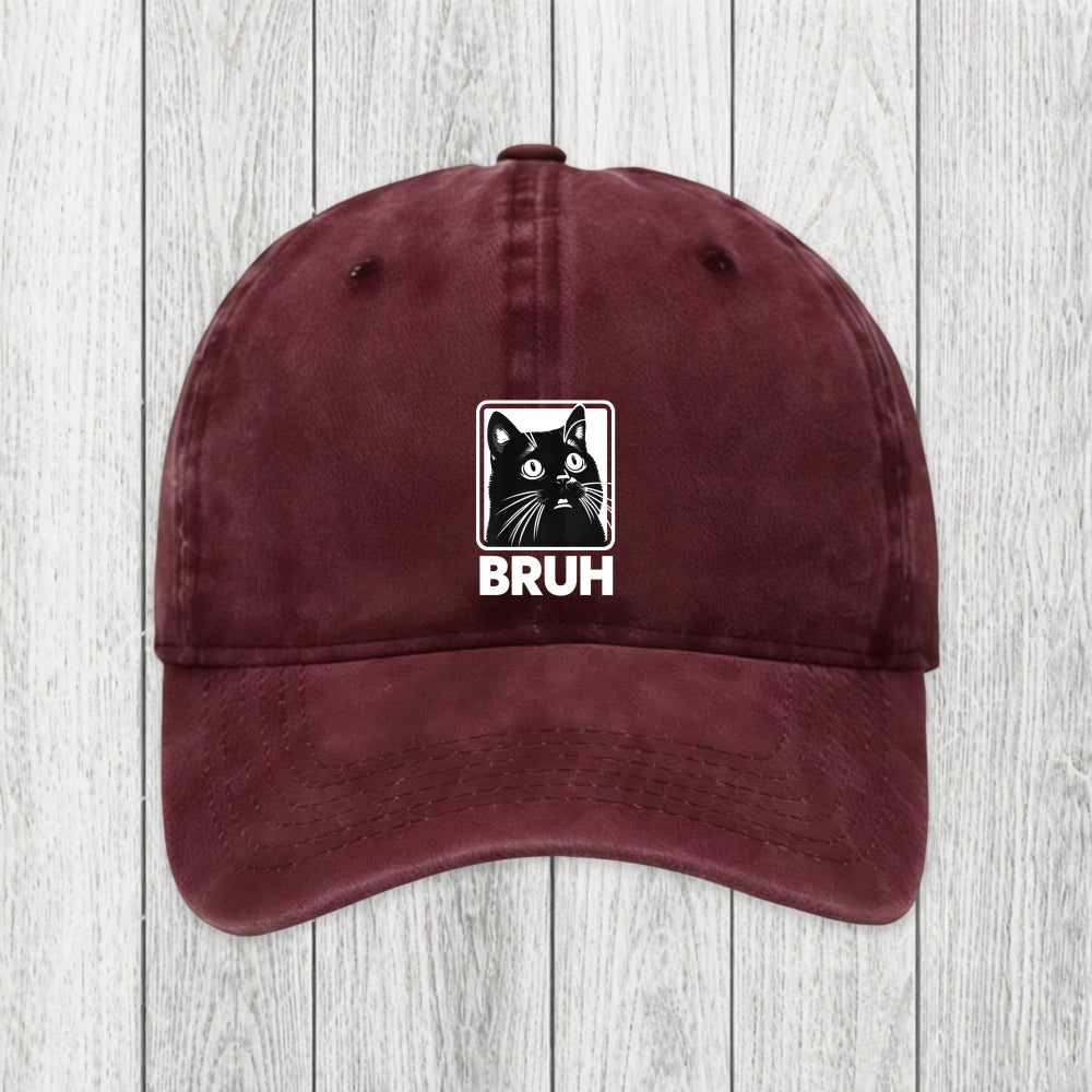 Tokyosol BRUH Cat Washed Cap