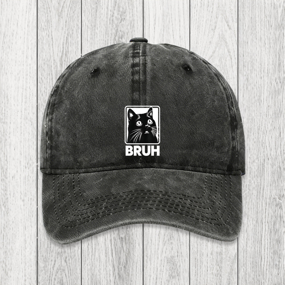 Tokyosol BRUH Cat Washed Cap
