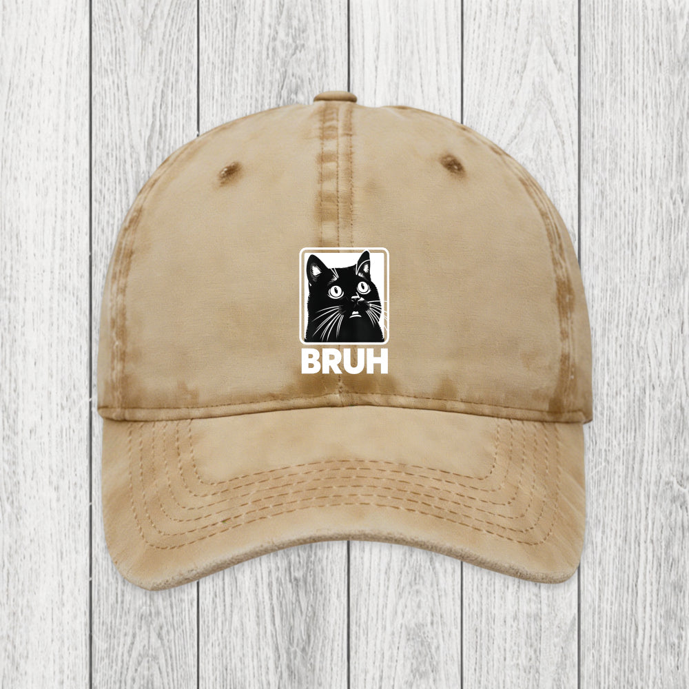 Tokyosol BRUH Cat Washed Cap