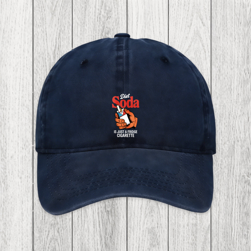 Tokyosol Diet Soda Is Just A Fridge Cigarette Funny Washed Cap