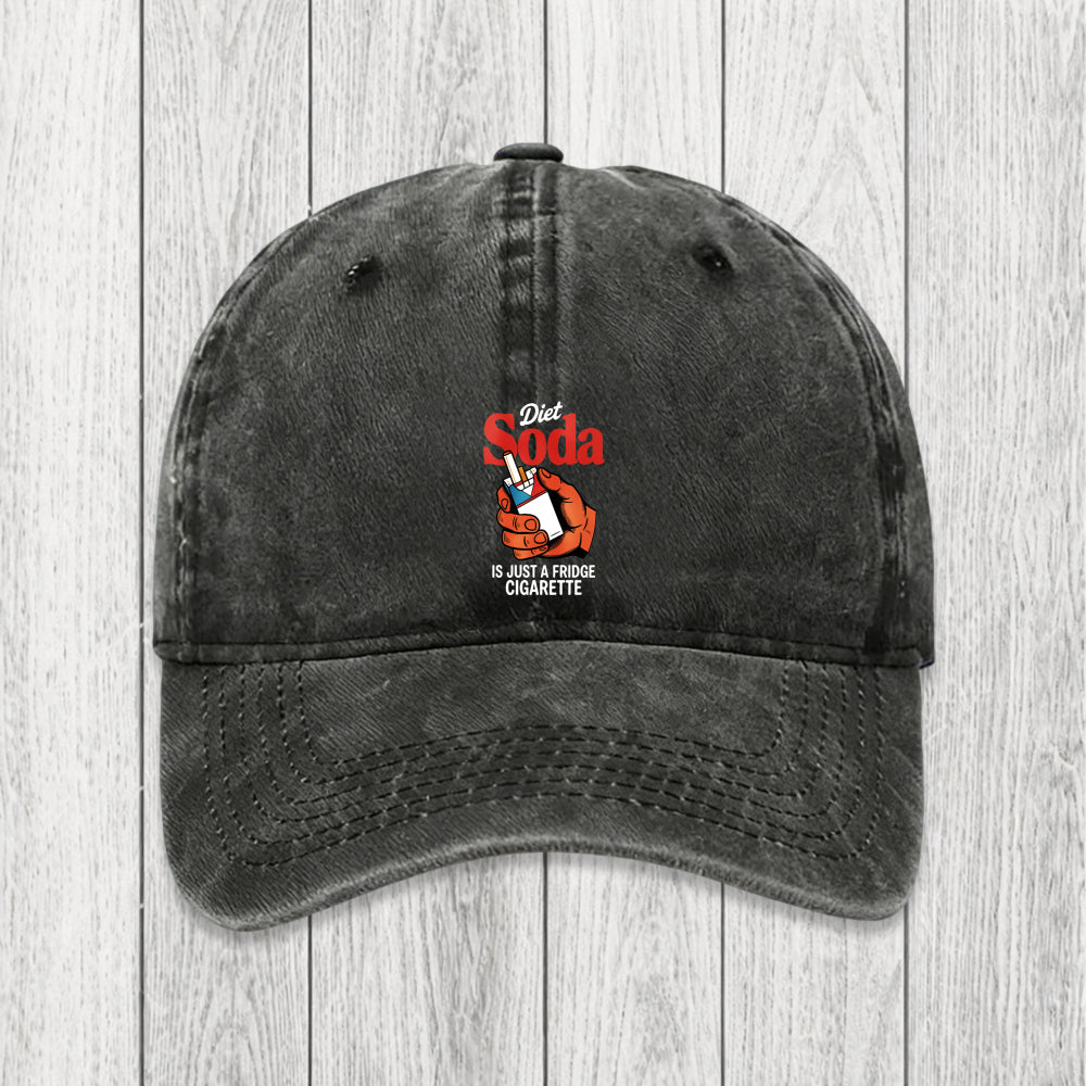 Tokyosol Diet Soda Is Just A Fridge Cigarette Funny Washed Cap