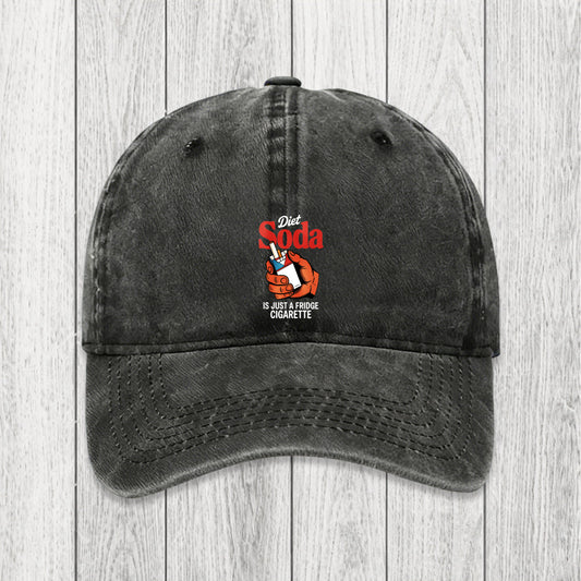 Tokyosol Diet Soda Is Just A Fridge Cigarette Funny Washed Cap