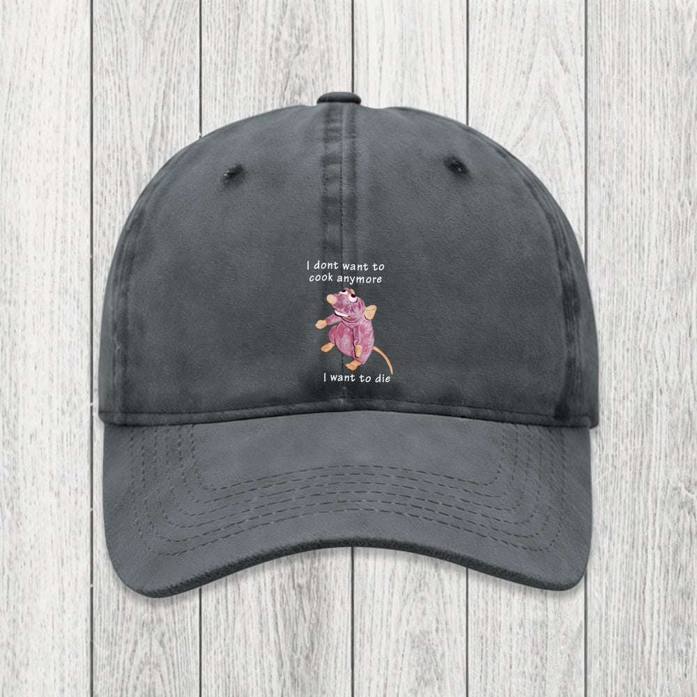 Tokyosol I Don't Want To Cook Anymore Washed Cap