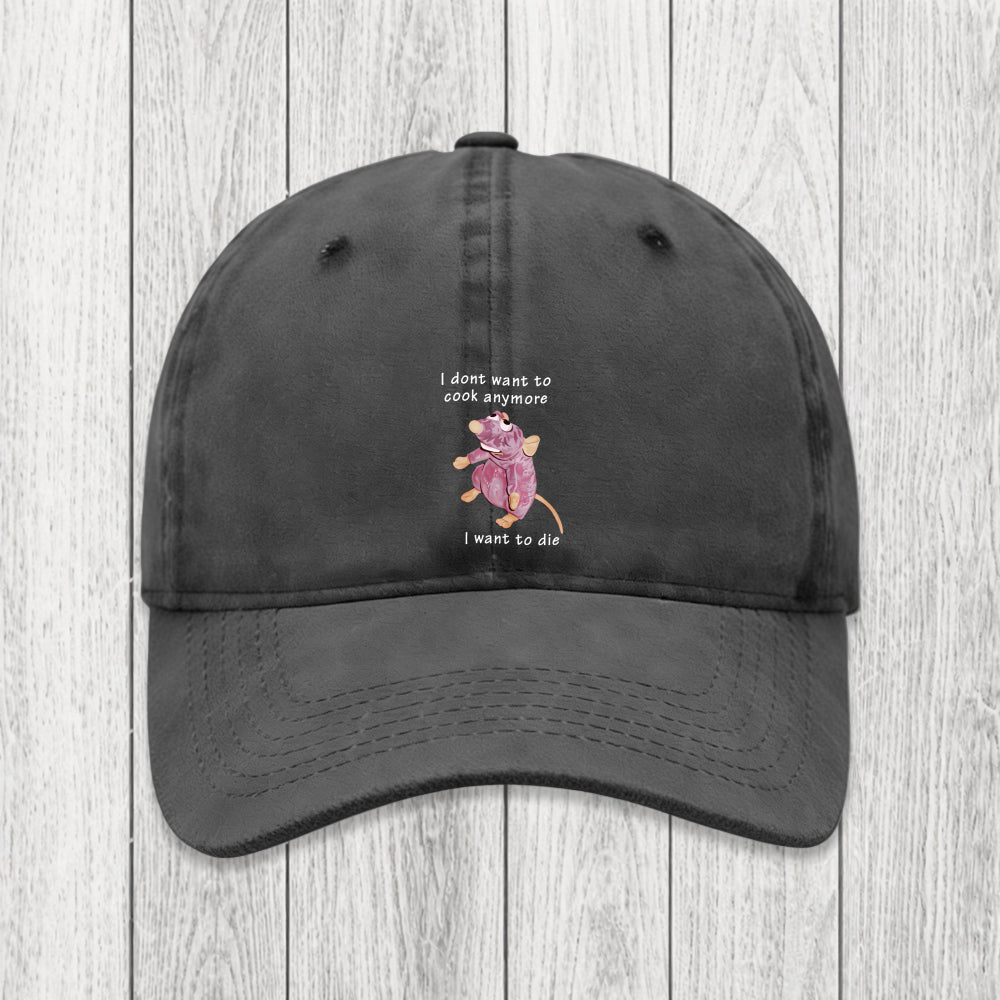 Tokyosol I Don't Want To Cook Anymore Washed Cap