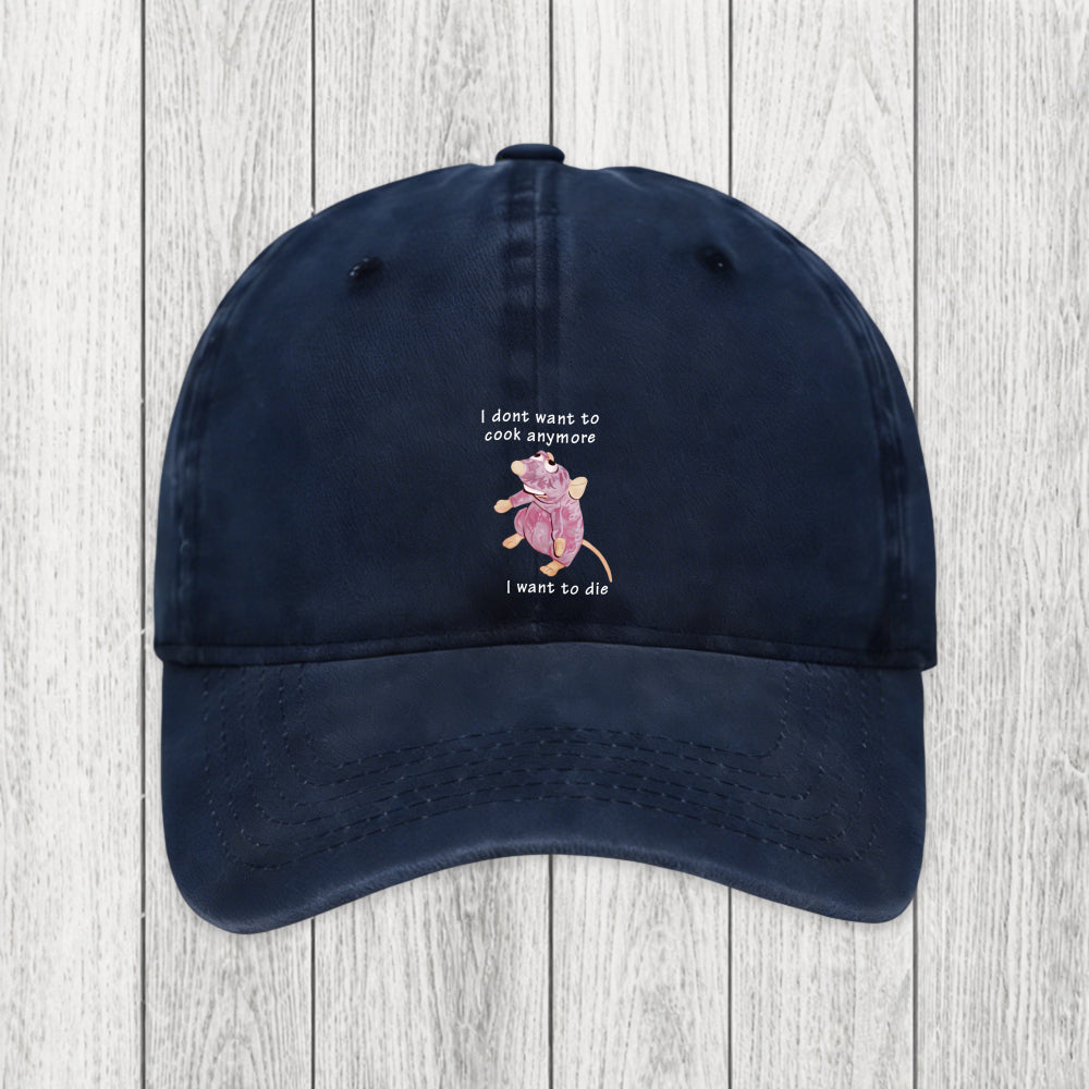 Tokyosol I Don't Want To Cook Anymore Washed Cap