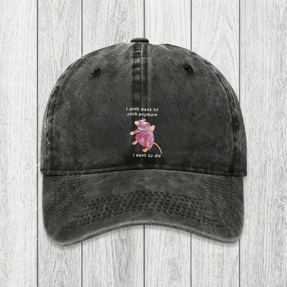 Tokyosol I Don't Want To Cook Anymore Washed Cap