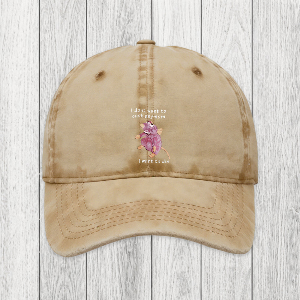 Tokyosol I Don't Want To Cook Anymore Washed Cap