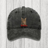 Tokyosol Funny Realistic Cat Meme Washed Cap