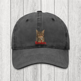 Tokyosol Funny Realistic Cat Meme Washed Cap