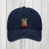 Tokyosol Funny Realistic Cat Meme Washed Cap