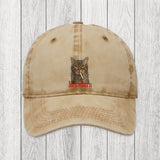 Tokyosol Funny Realistic Cat Meme Washed Cap