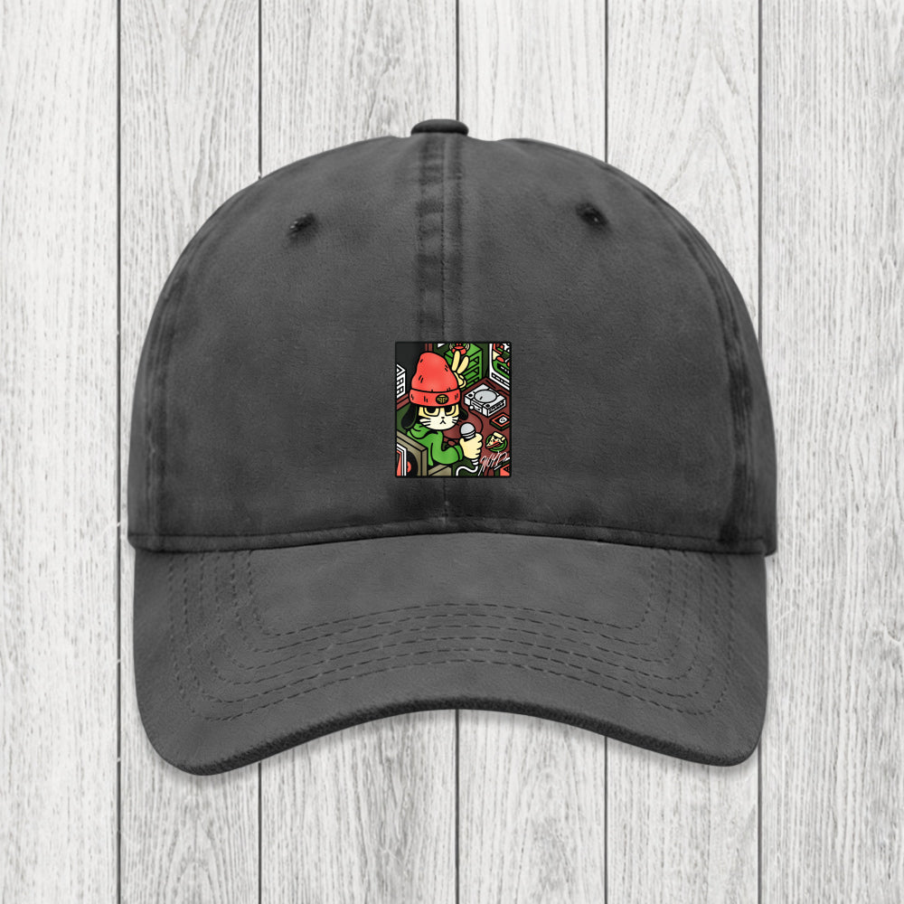 Tokyosol Rapper Cat Washed Cap